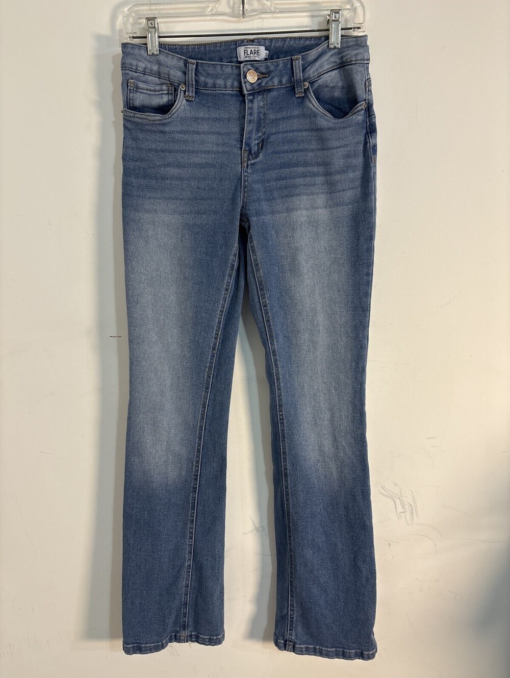 Vintage Low Rise Refuge Women’s Medium Wash Blue Denim Flare Jeans 5R